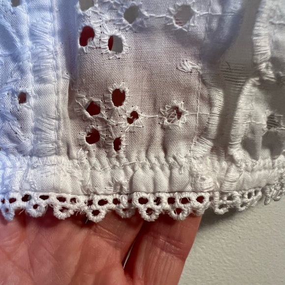 White eyelet bra corset top - Picture 6 of 17